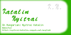katalin nyitrai business card
